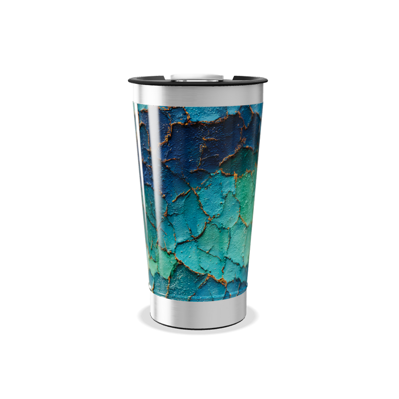 Copo Térmico - Estampa Abstrata Colorida