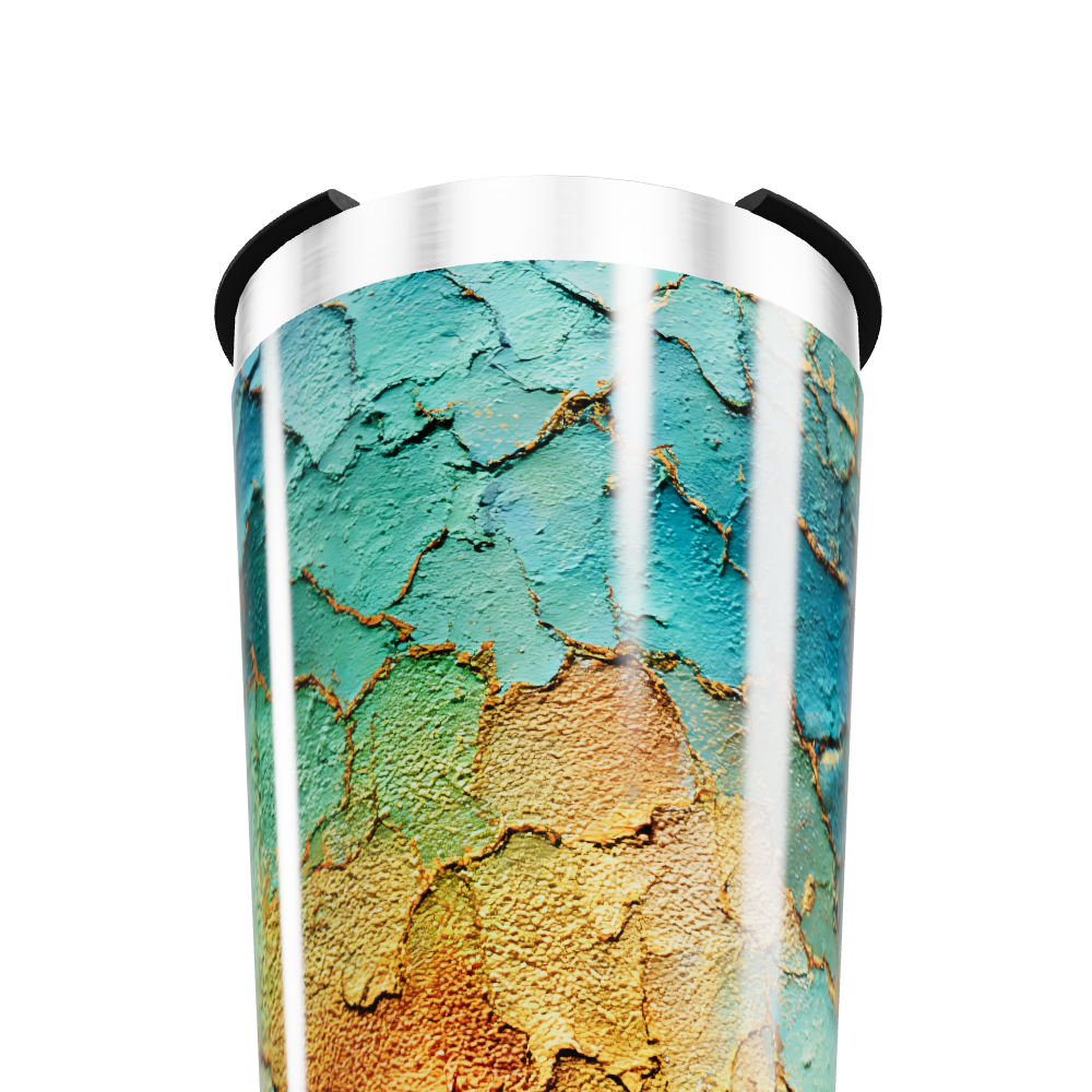 Copo Térmico - Estampa Abstrata Colorida