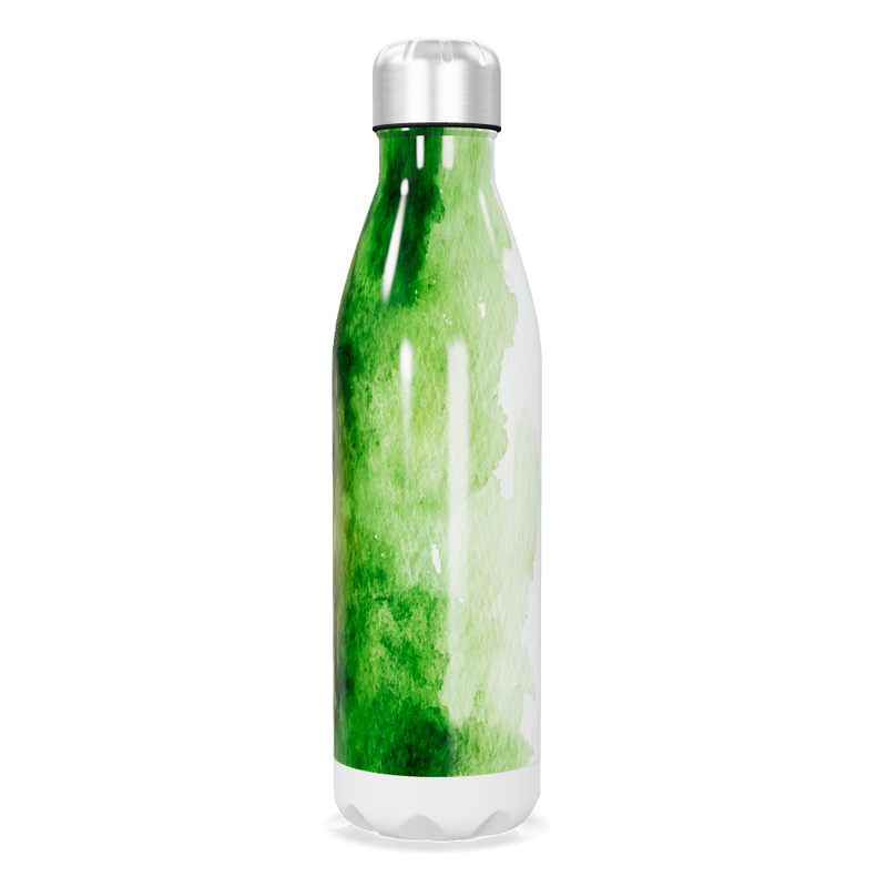 Garrafa Inox Verde - Pintura Abstrata