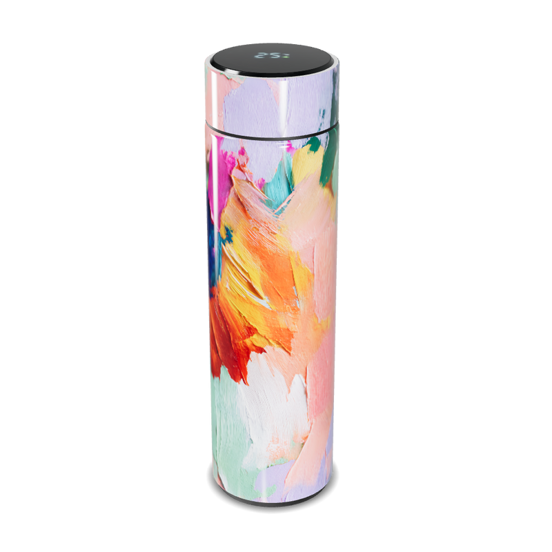 Garrafa Térmica Touch - Estampa Colorida Abstrata