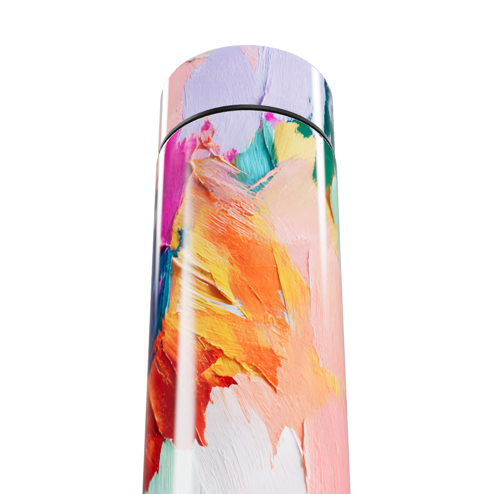 Garrafa Térmica Touch - Estampa Colorida Abstrata