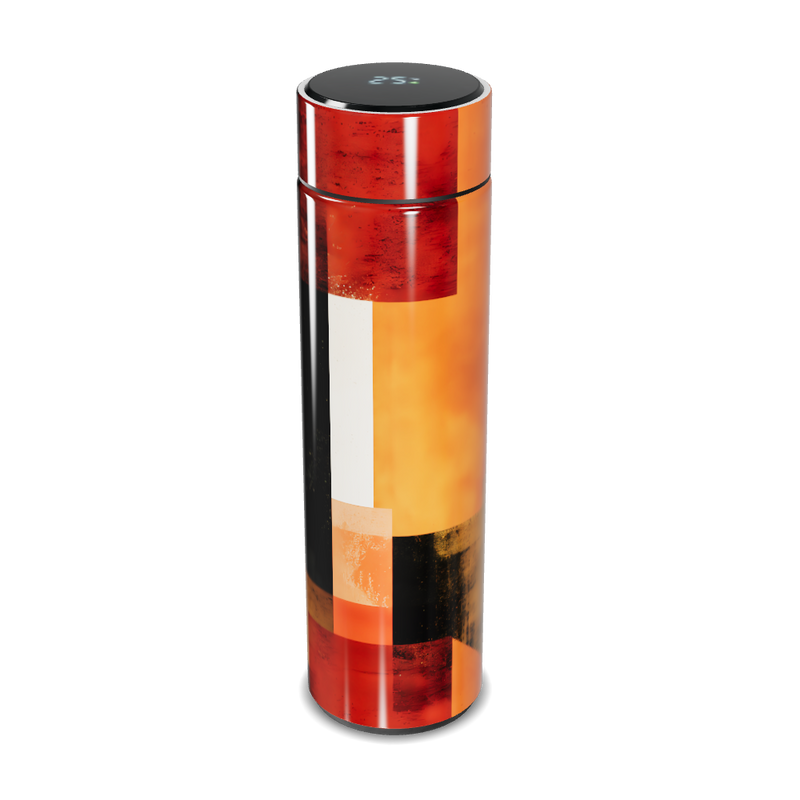 Garrafa Térmica Touch - Estampa Abstrata Colorida