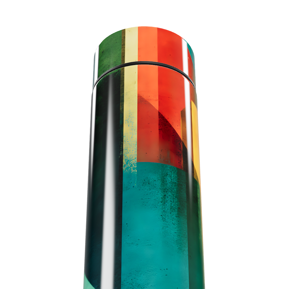 Garrafa Térmica Touch - Estampa Colorida Inox