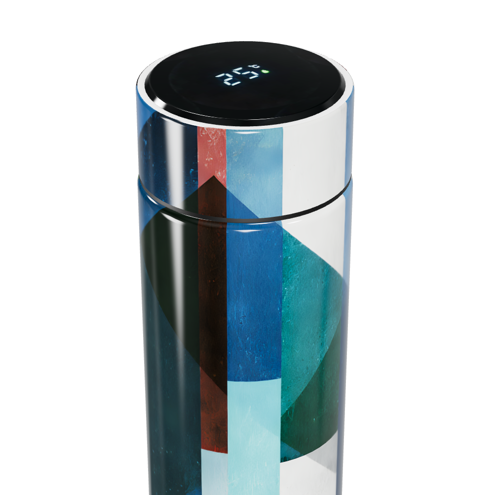 Garrafa Térmica Touch Estampada Multicor