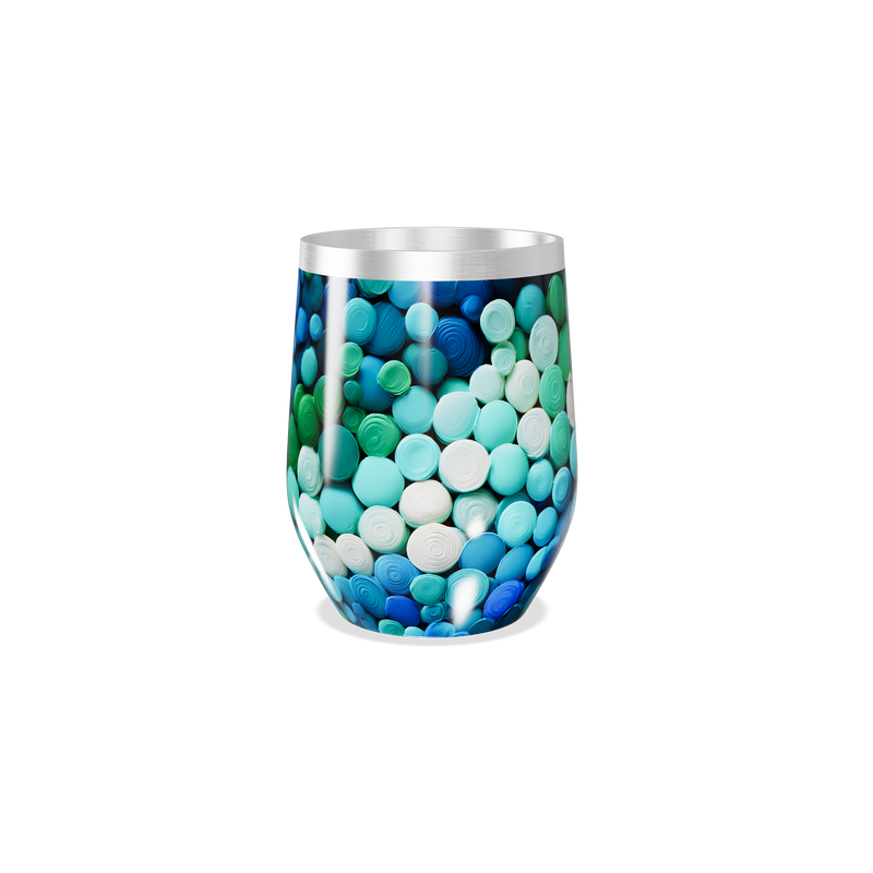 Copo Térmico Slim - Estampado Azul e Verde