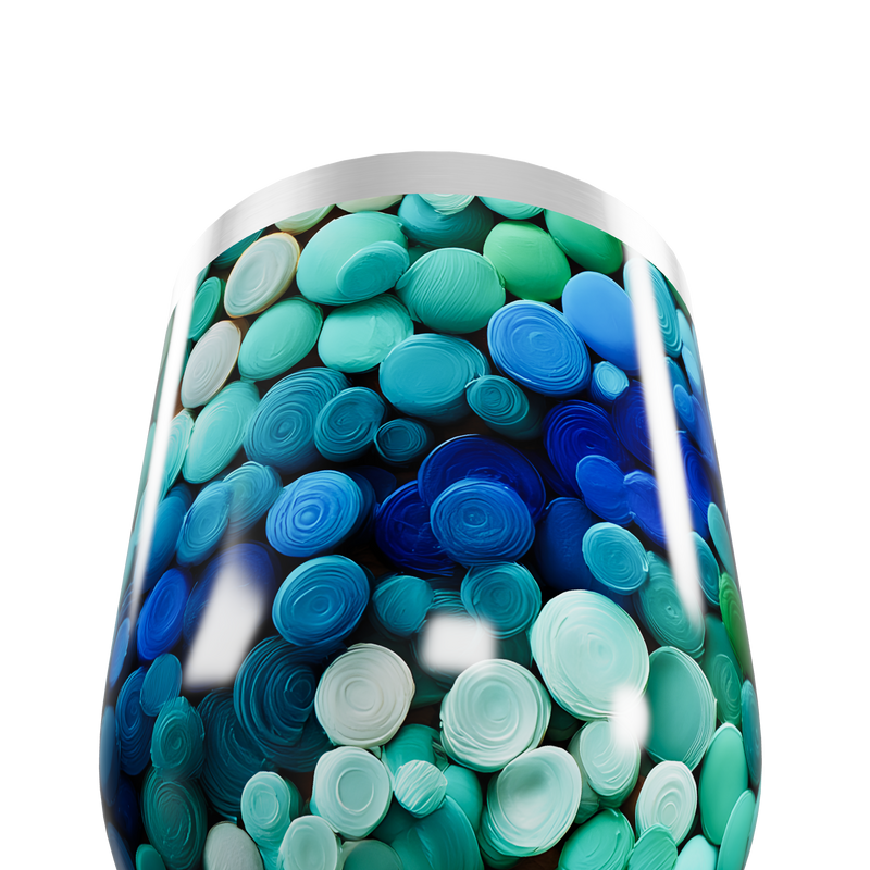 Copo Térmico Slim - Estampado Azul e Verde