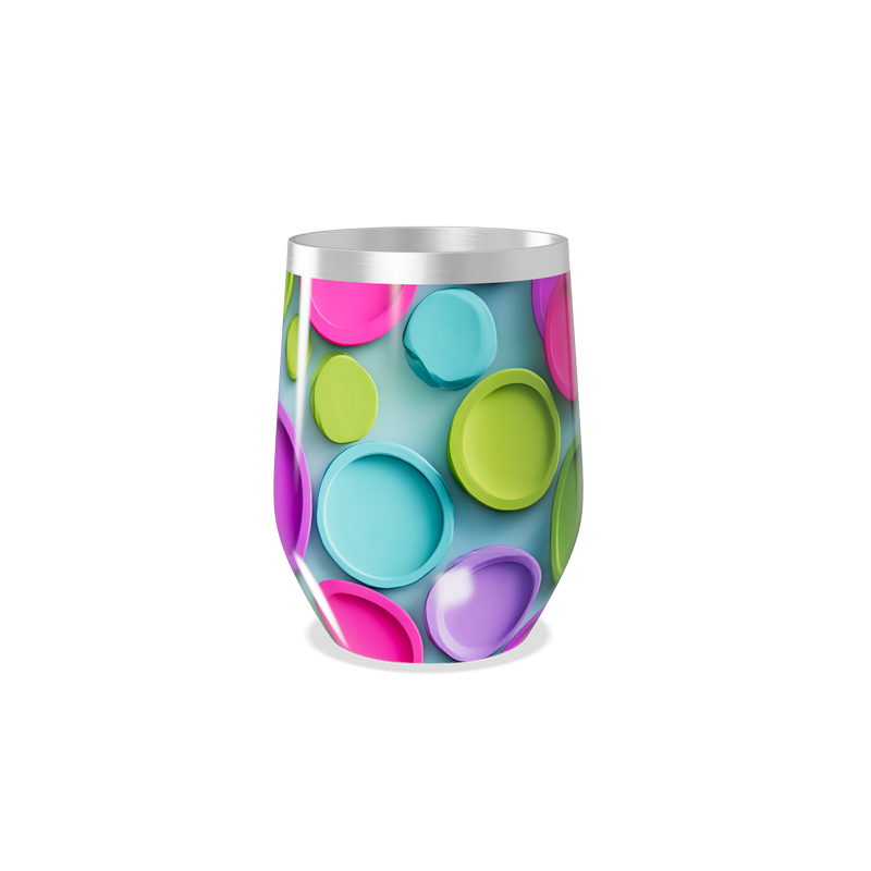 Copo Térmico Slim - Colorido com Bolhas