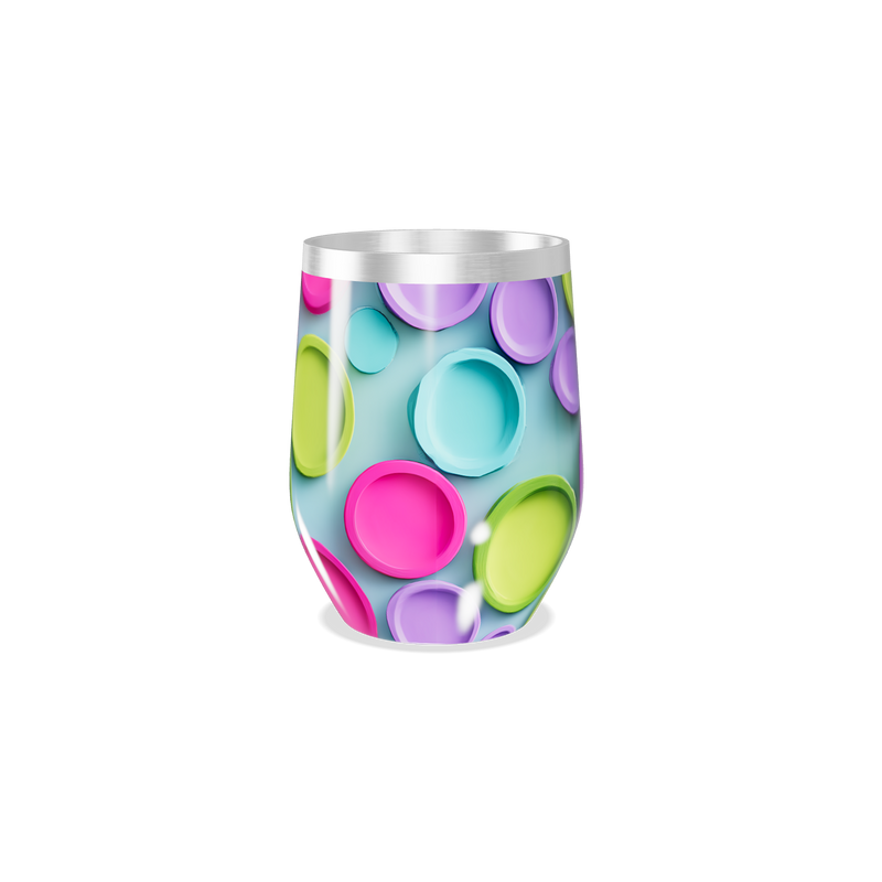 Copo Térmico Slim - Colorido com Bolhas