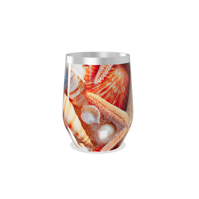 Copo Térmico Slim - Estampa Conchas Coloridas