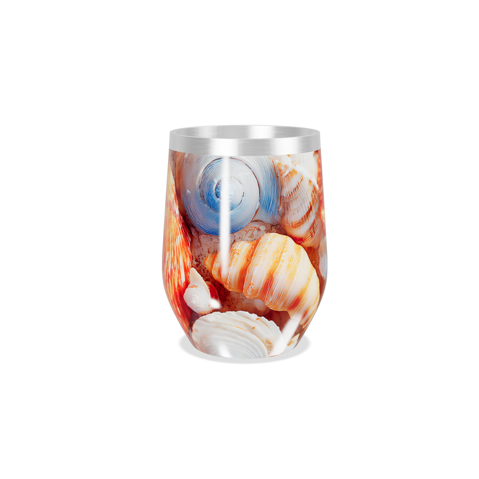 Copo Térmico Slim - Estampa Conchas Coloridas