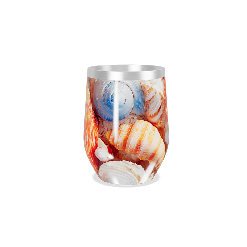 Copo Térmico Slim - Estampa Conchas Coloridas