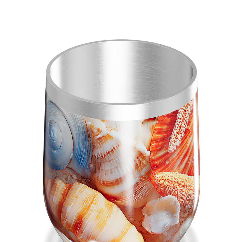 Copo Térmico Slim - Estampa Conchas Coloridas