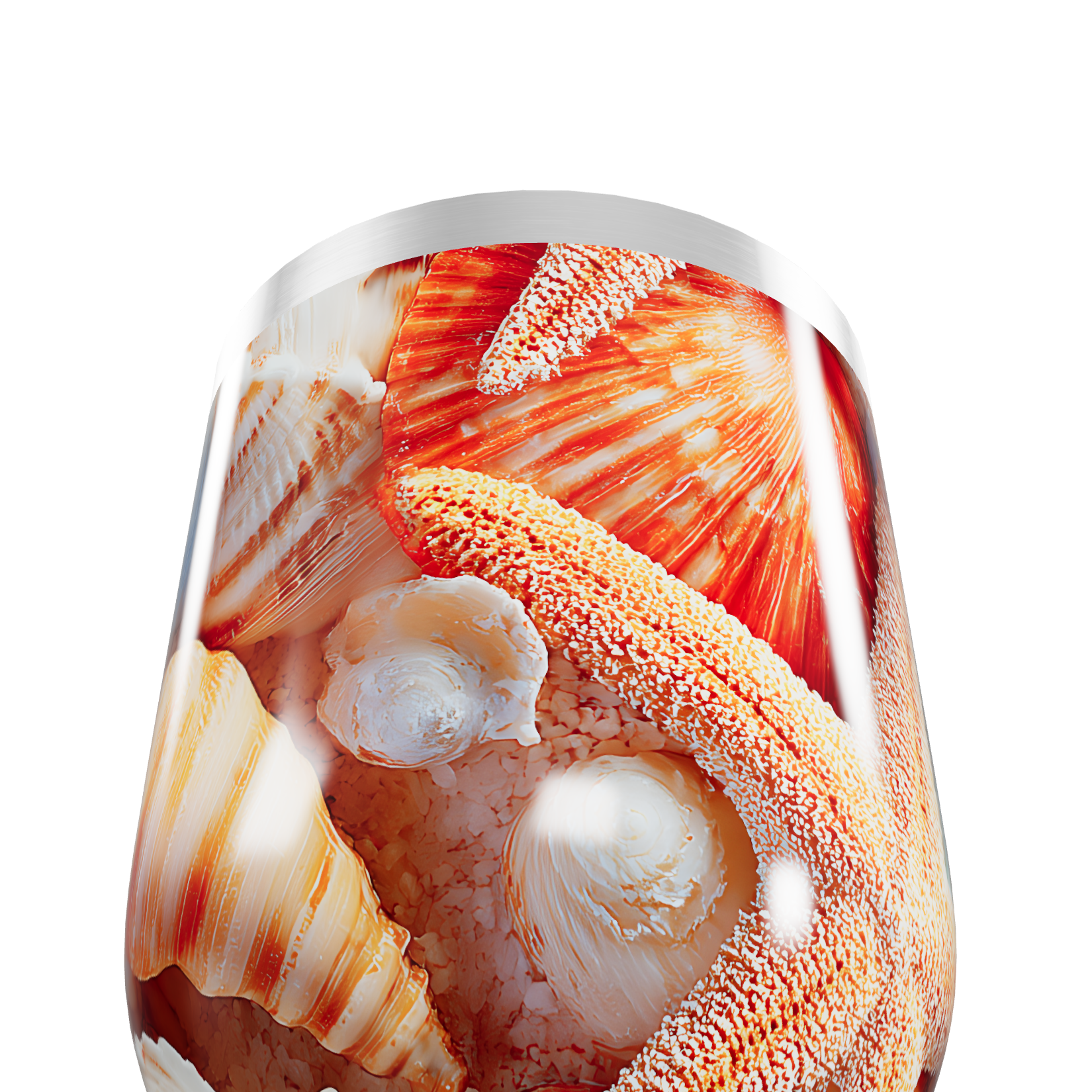 Copo Térmico Slim - Estampa Conchas Coloridas