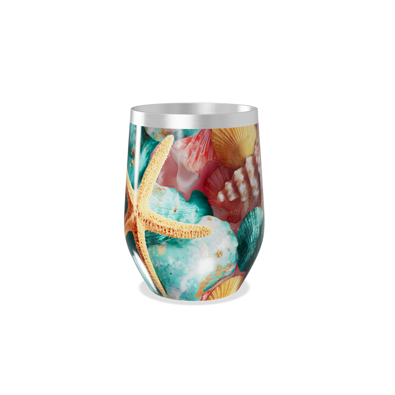 Copo Térmico Slim - Estampa Praia Colorida