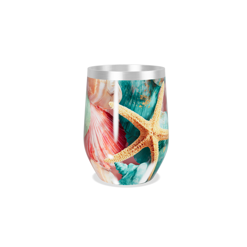 Copo Térmico Slim - Estampa Praia Colorida