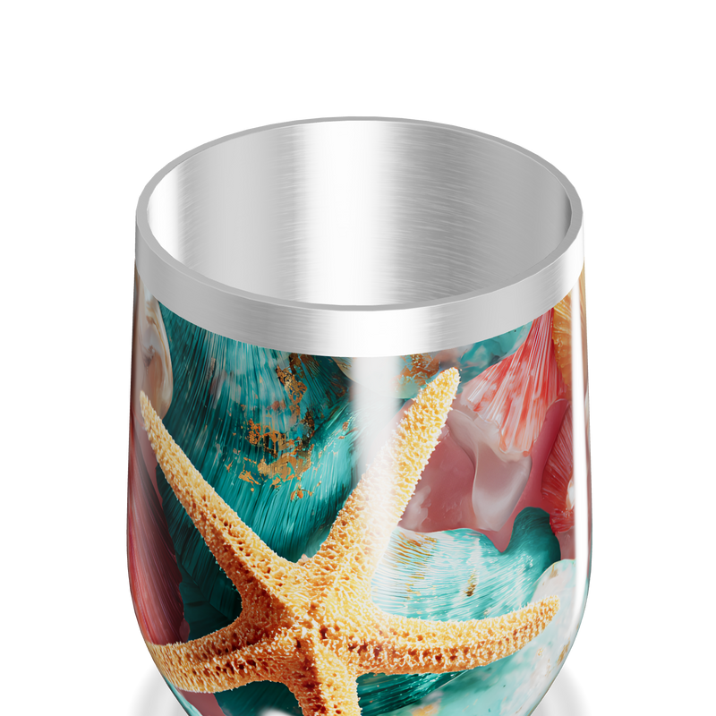 Copo Térmico Slim - Estampa Praia Colorida