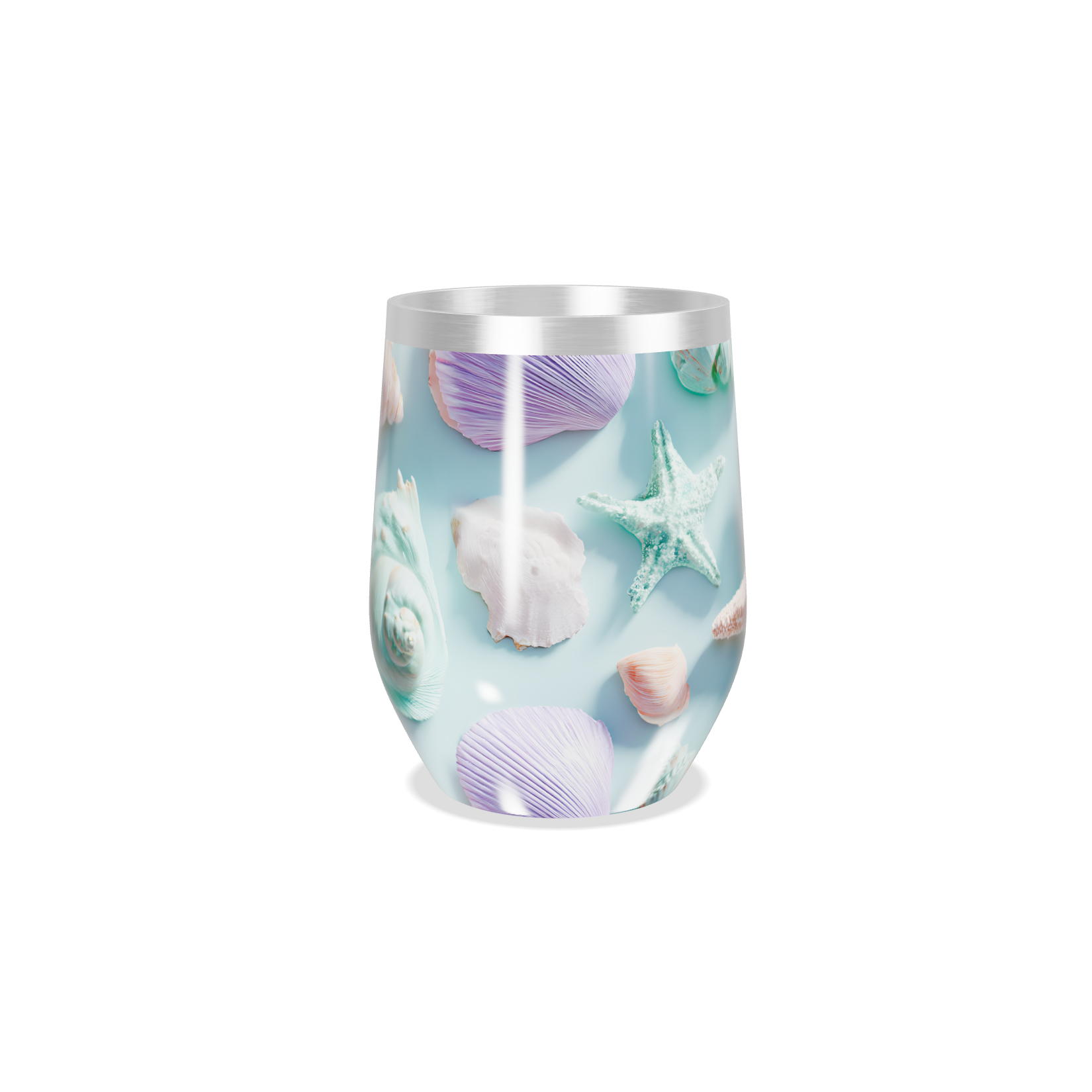 Copo Térmico Slim - Estampa Marinha Azul