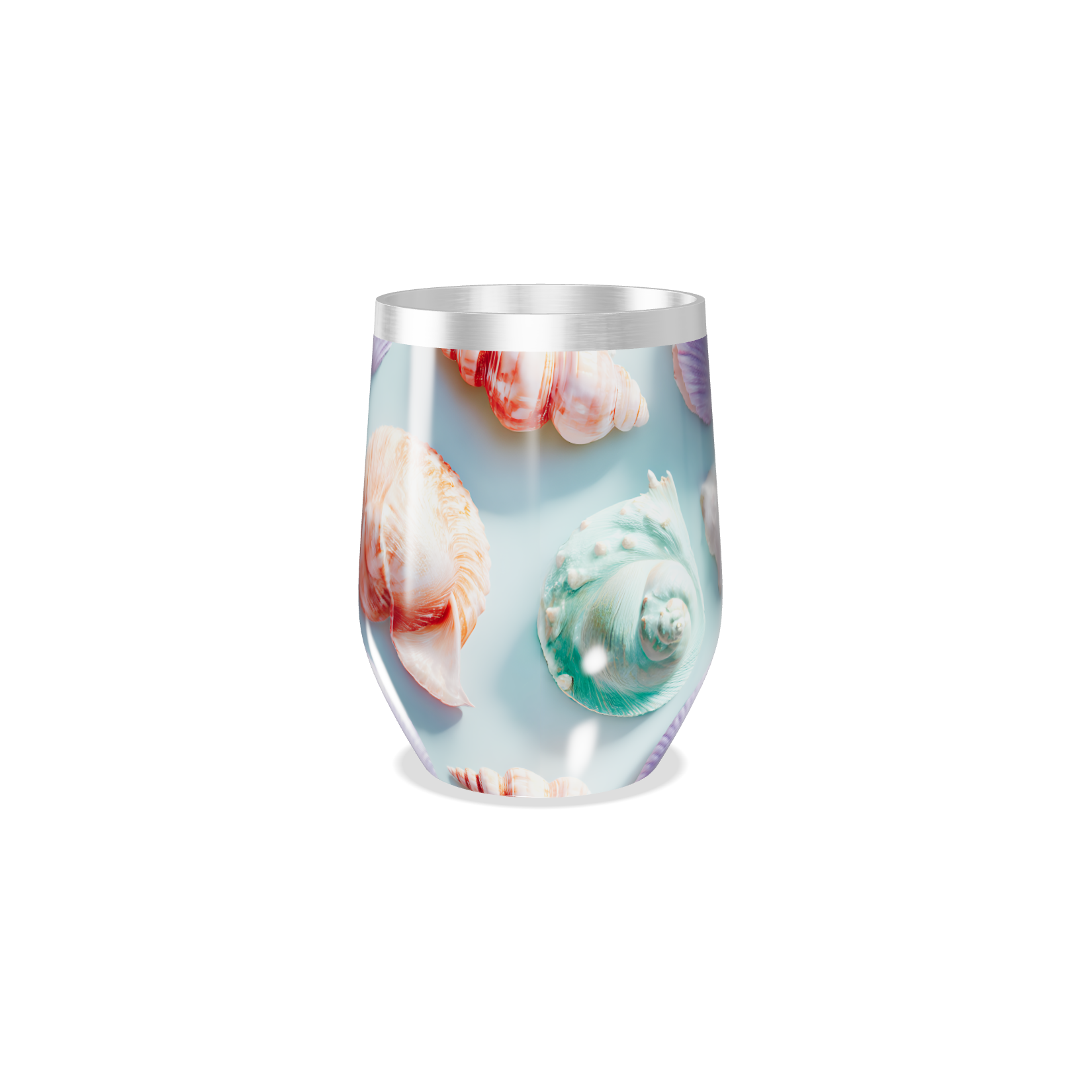 Copo Térmico Slim - Estampa Marinha Azul