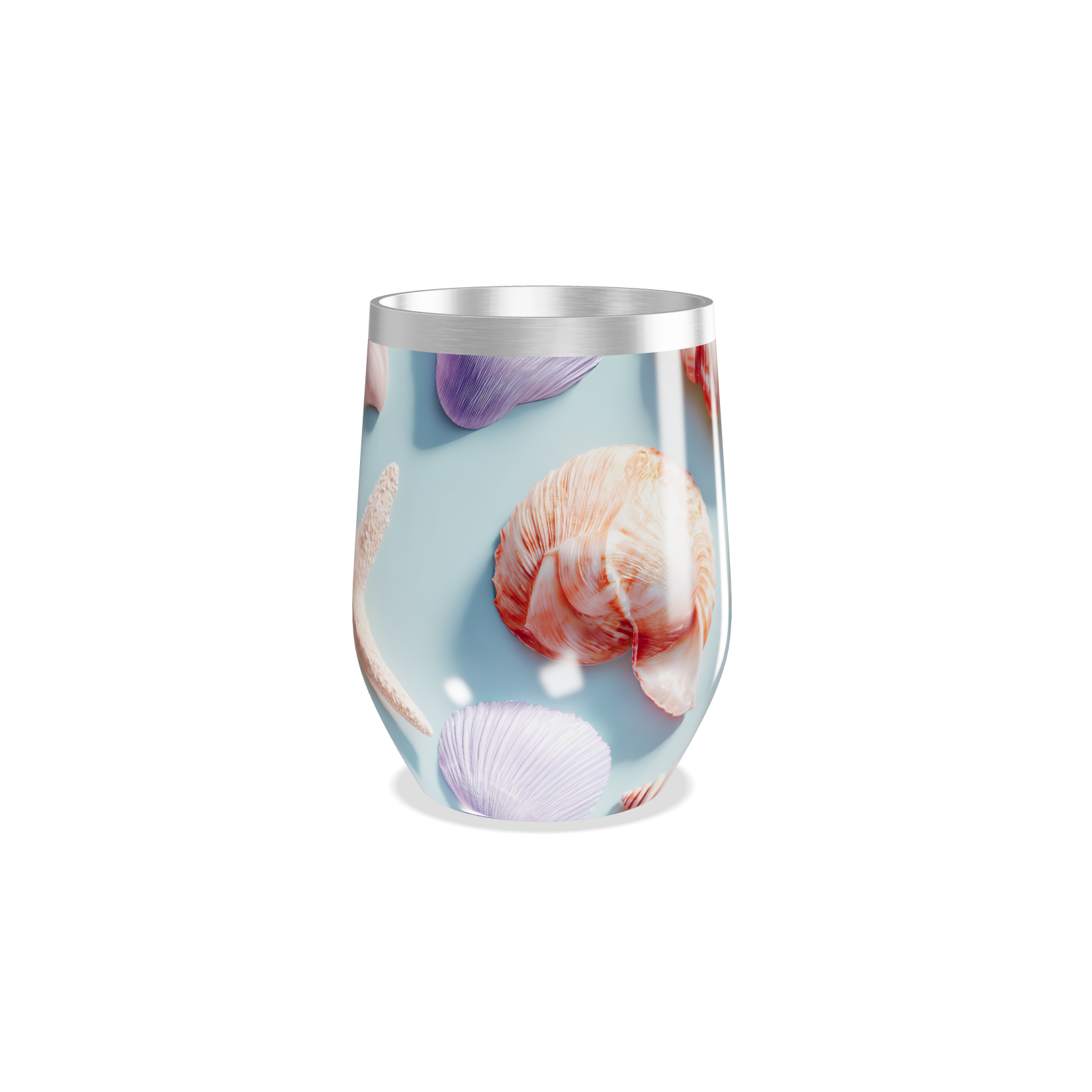 Copo Térmico Slim - Estampa Marinha Azul