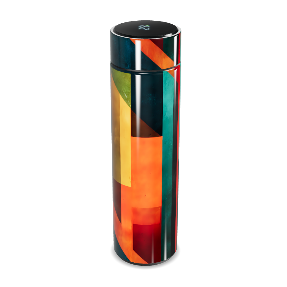 Garrafa Térmica Touch - Colorida com Listras