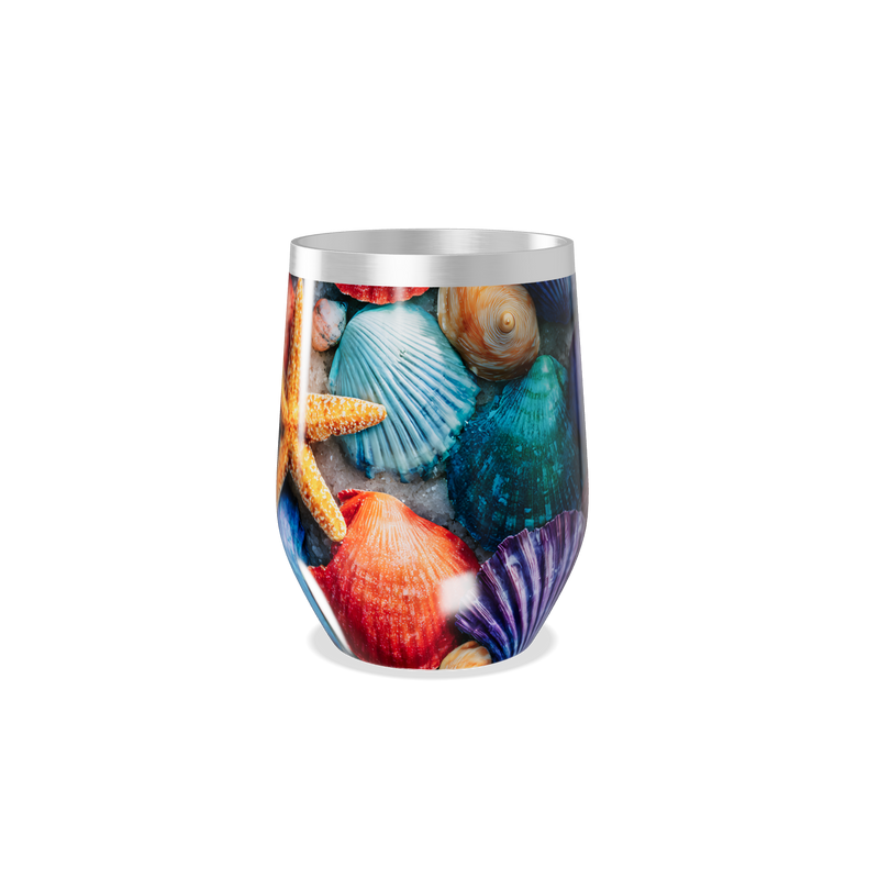 Copo Térmico Slim - Conchas Coloridas Inox