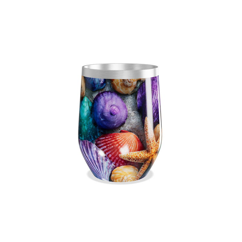 Copo Térmico Slim - Conchas Coloridas Inox