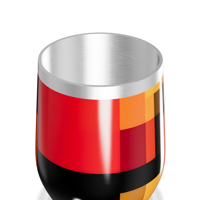 Copo Térmico Slim - Estampa Geométrica Colorida