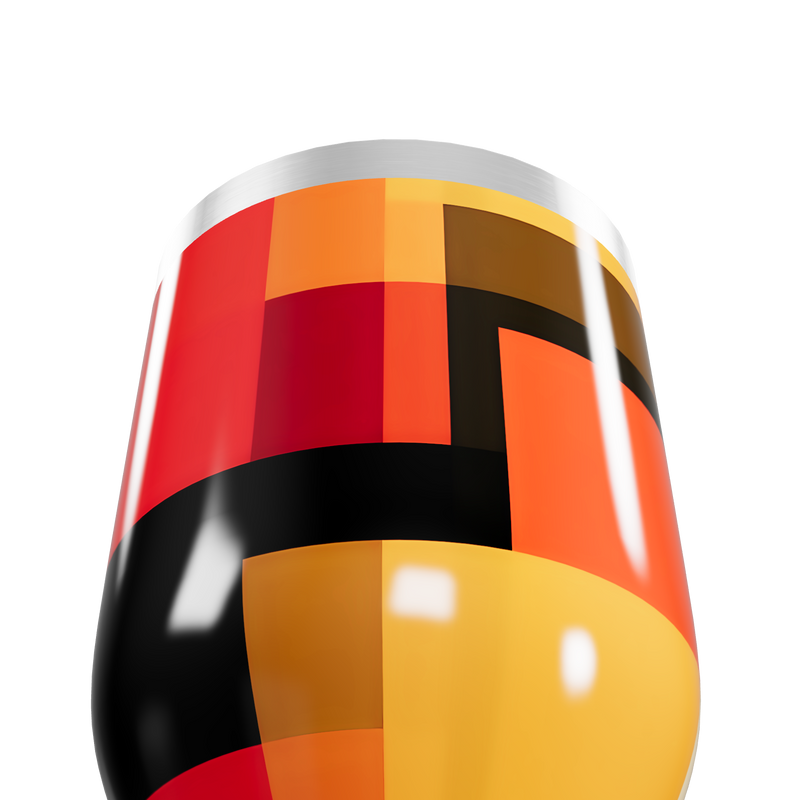 Copo Térmico Slim - Estampa Geométrica Colorida