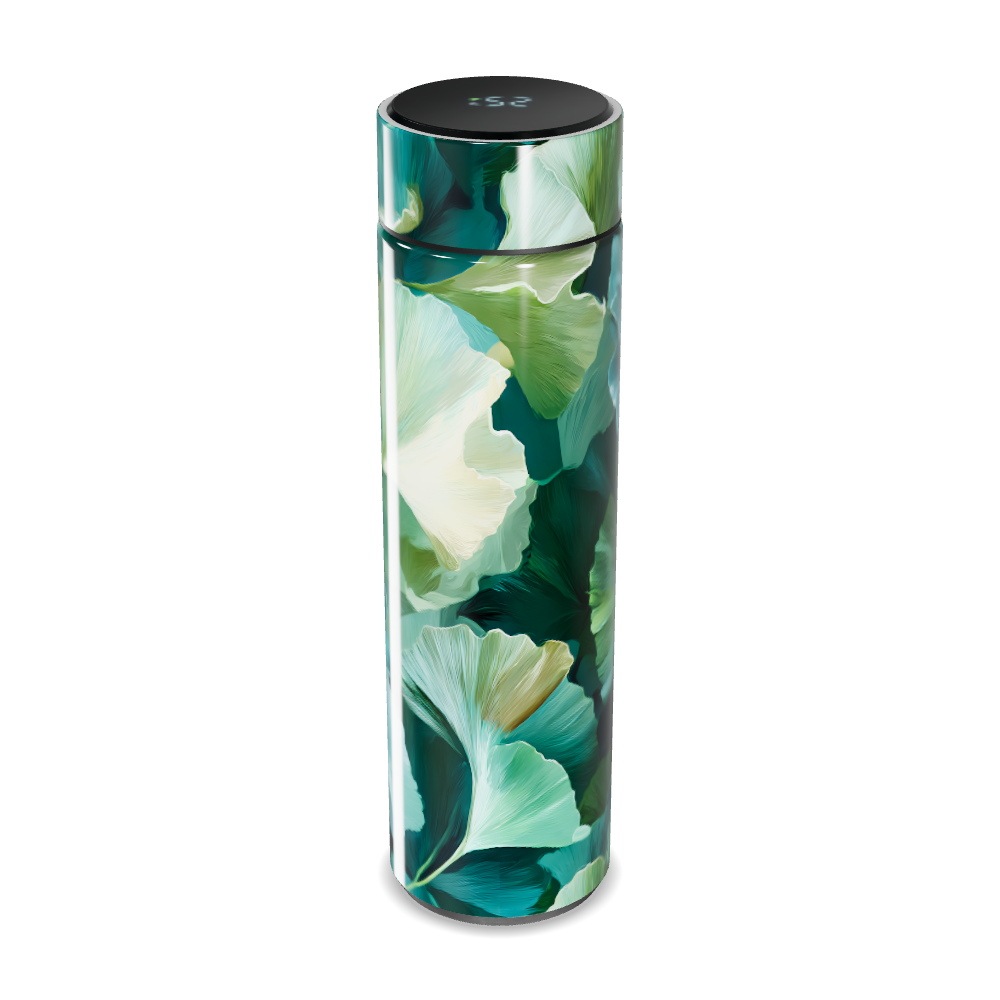 Garrafa Térmica Touch - Floral Verde