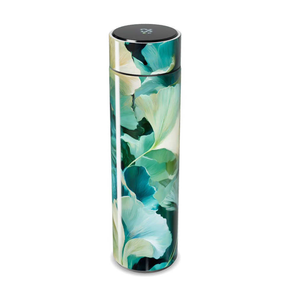 Garrafa Térmica Touch - Floral Verde