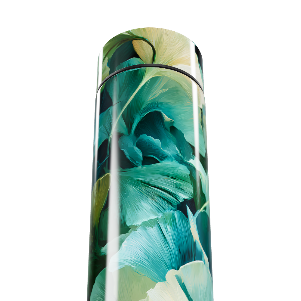 Garrafa Térmica Touch - Floral Verde