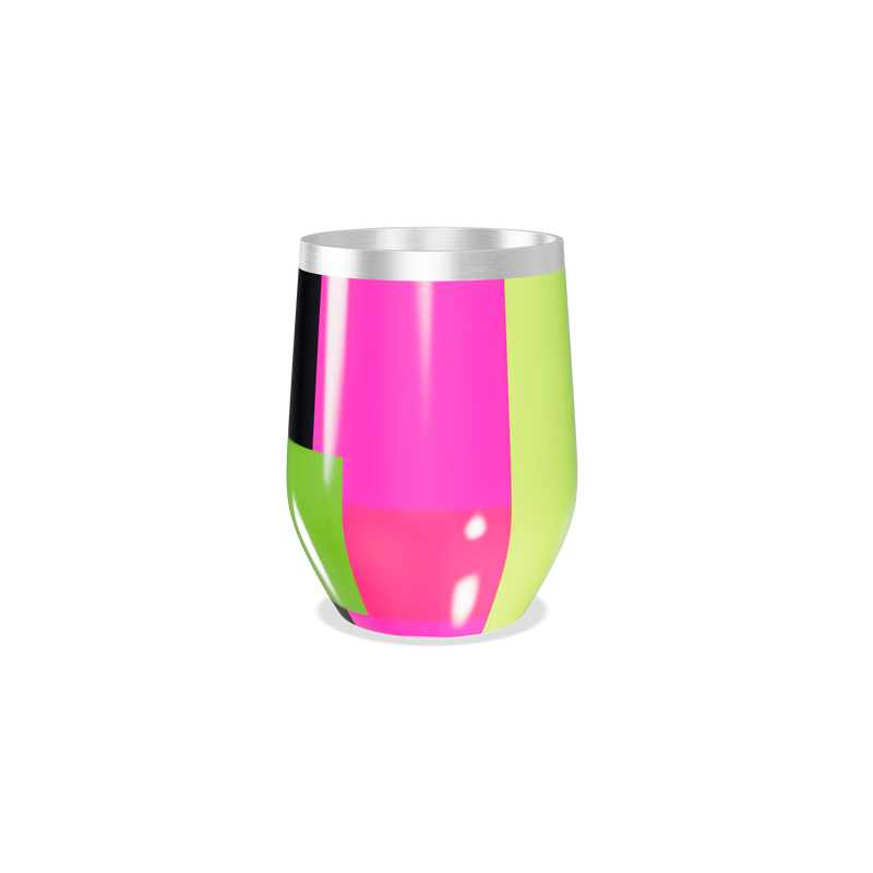 Copo Térmico Slim - Colorido Inox Azul e Rosa