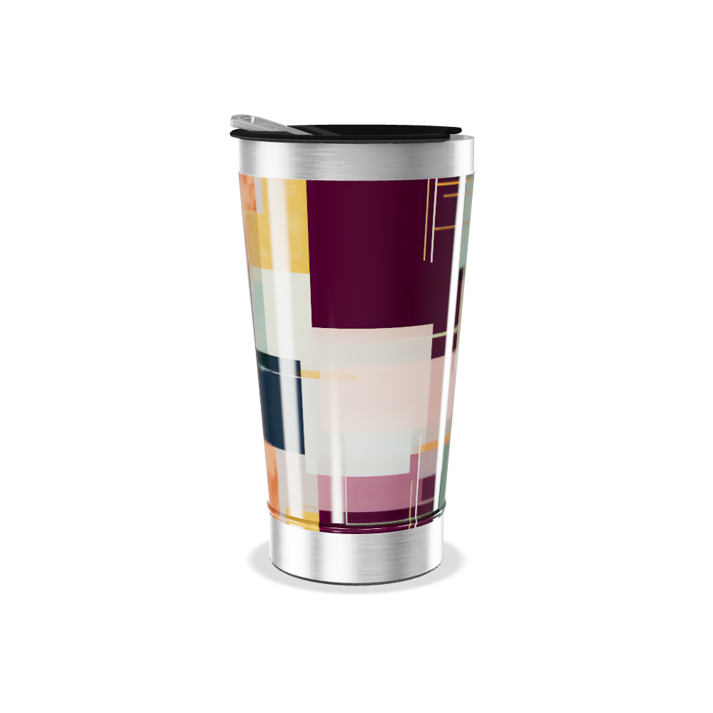 Copo Térmico - Estampa Geométrica Colorida