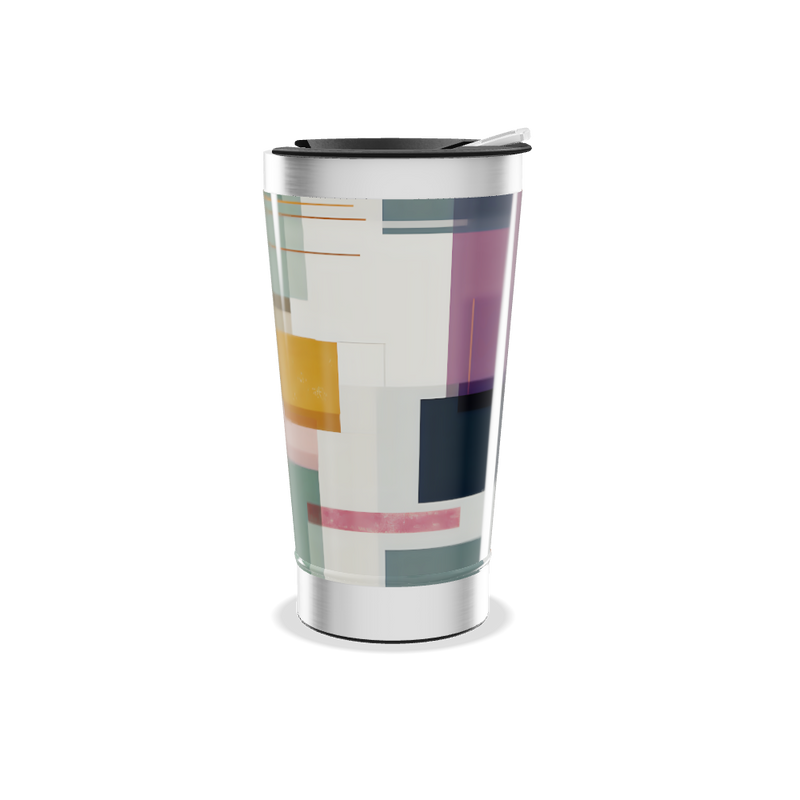 Copo Térmico - Estampa Geométrica Colorida