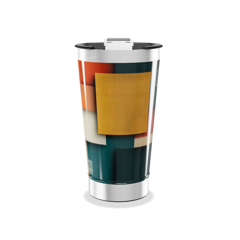 Copo Térmico - Estampa Geométrica Colorida