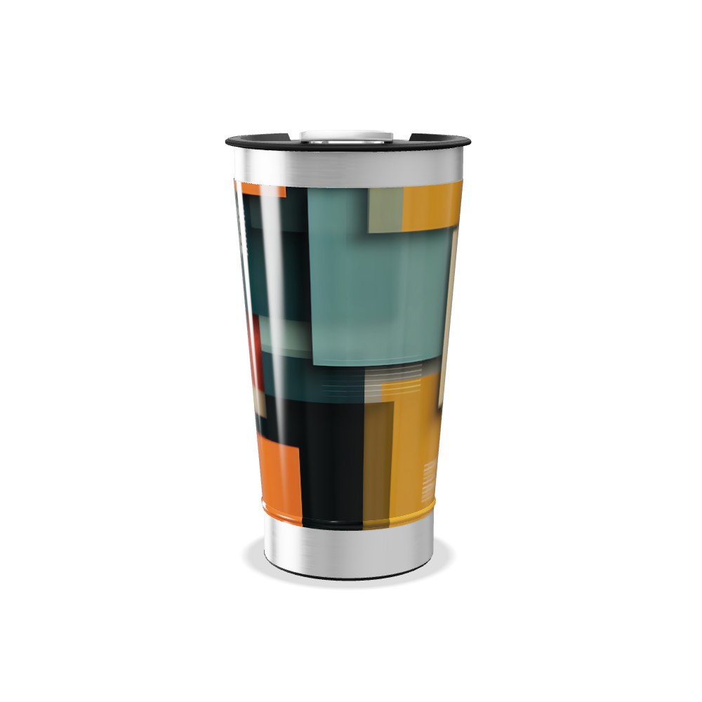 Copo Térmico - Estampa Geométrica Colorida