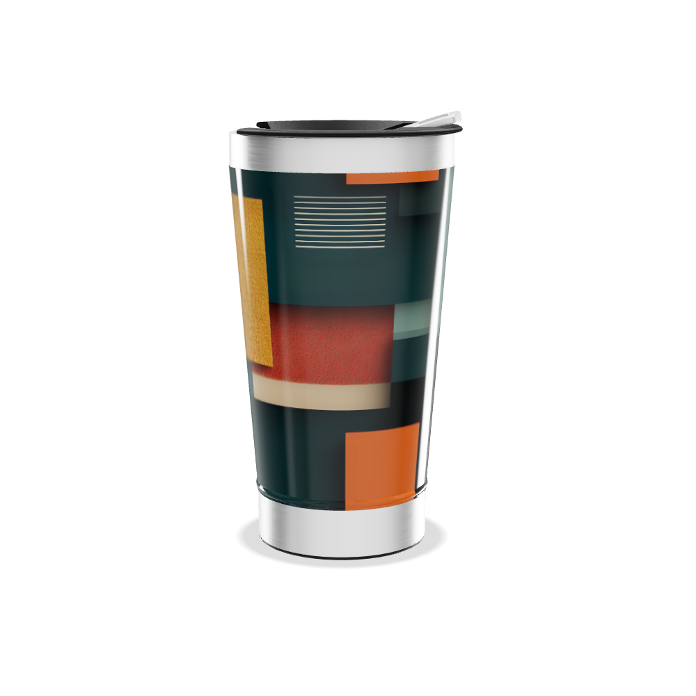 Copo Térmico - Estampa Geométrica Colorida
