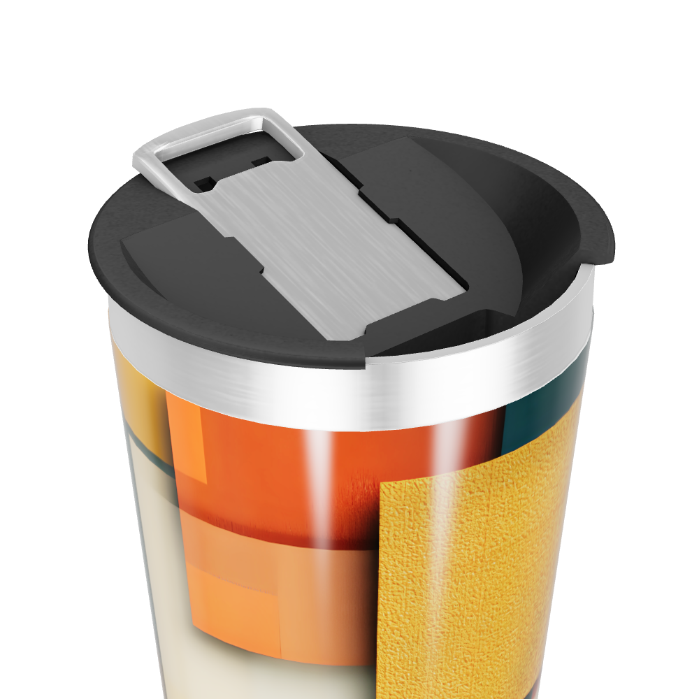 Copo Térmico - Estampa Geométrica Colorida