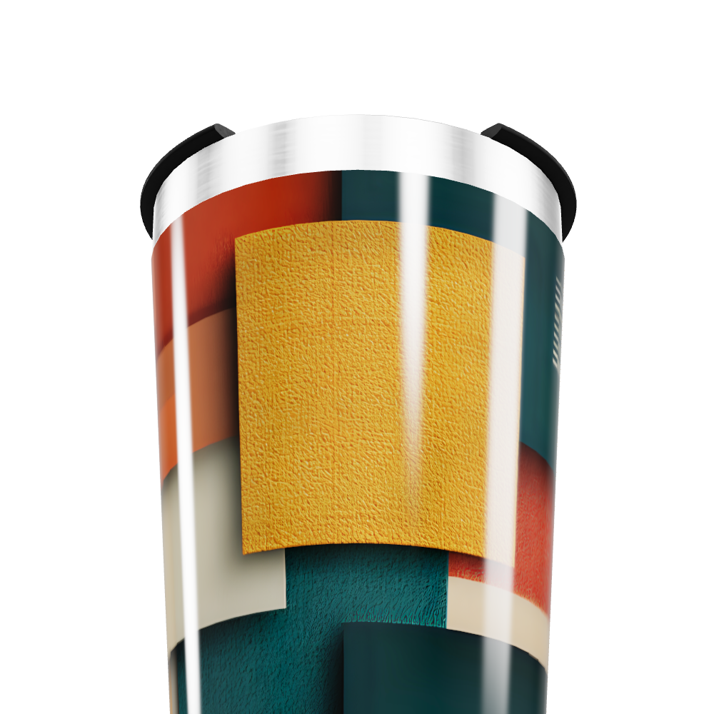 Copo Térmico - Estampa Geométrica Colorida