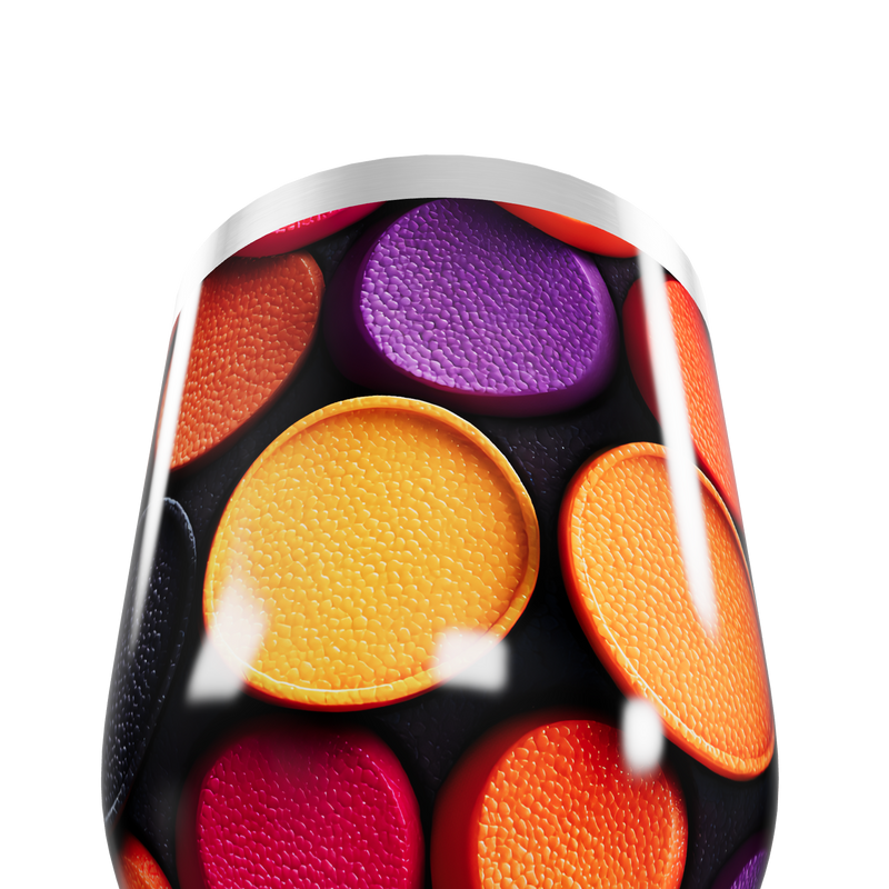 Copo Térmico Slim - Estampa Colorida Vibrante