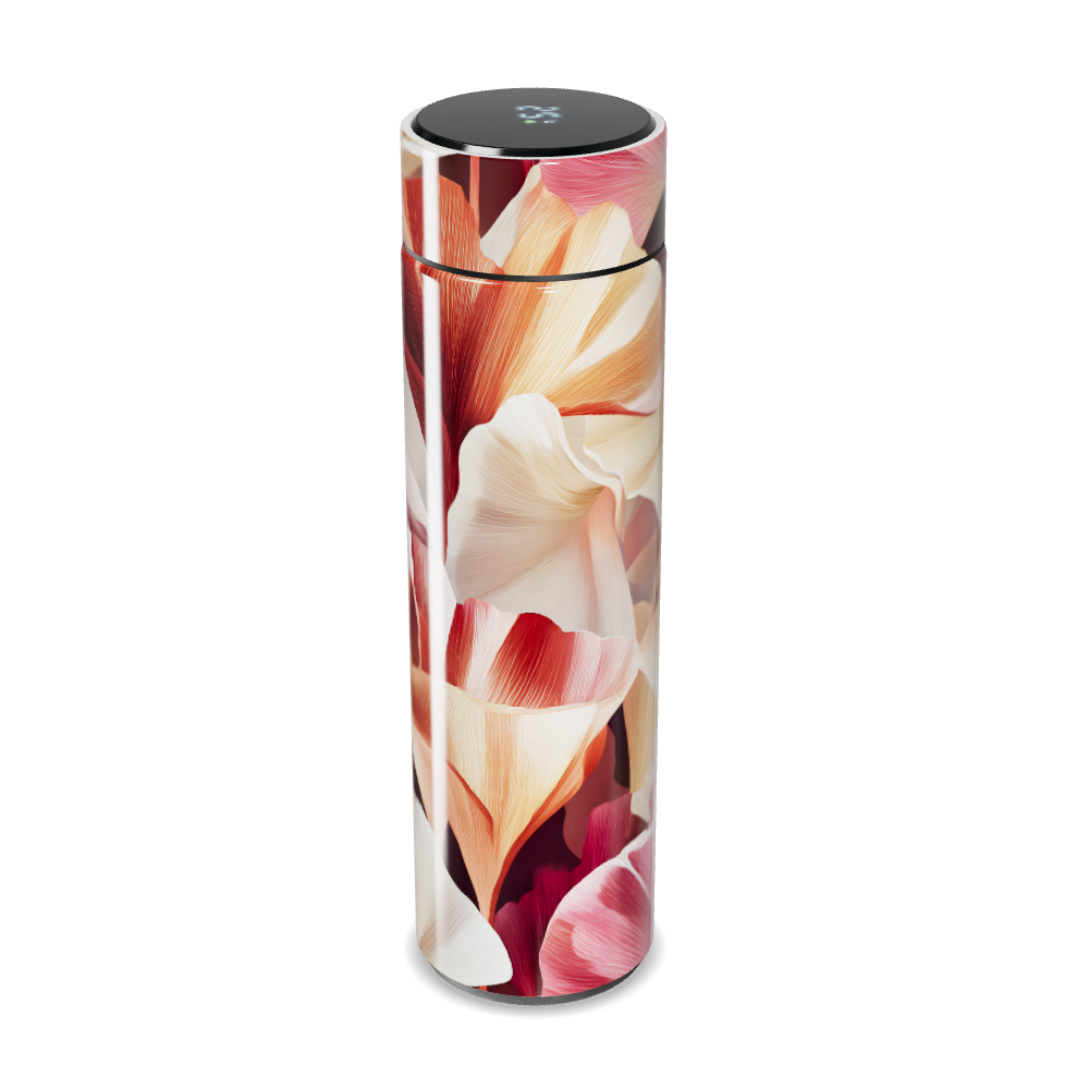 Garrafa Térmica Touch - Floral Colorida Display LED
