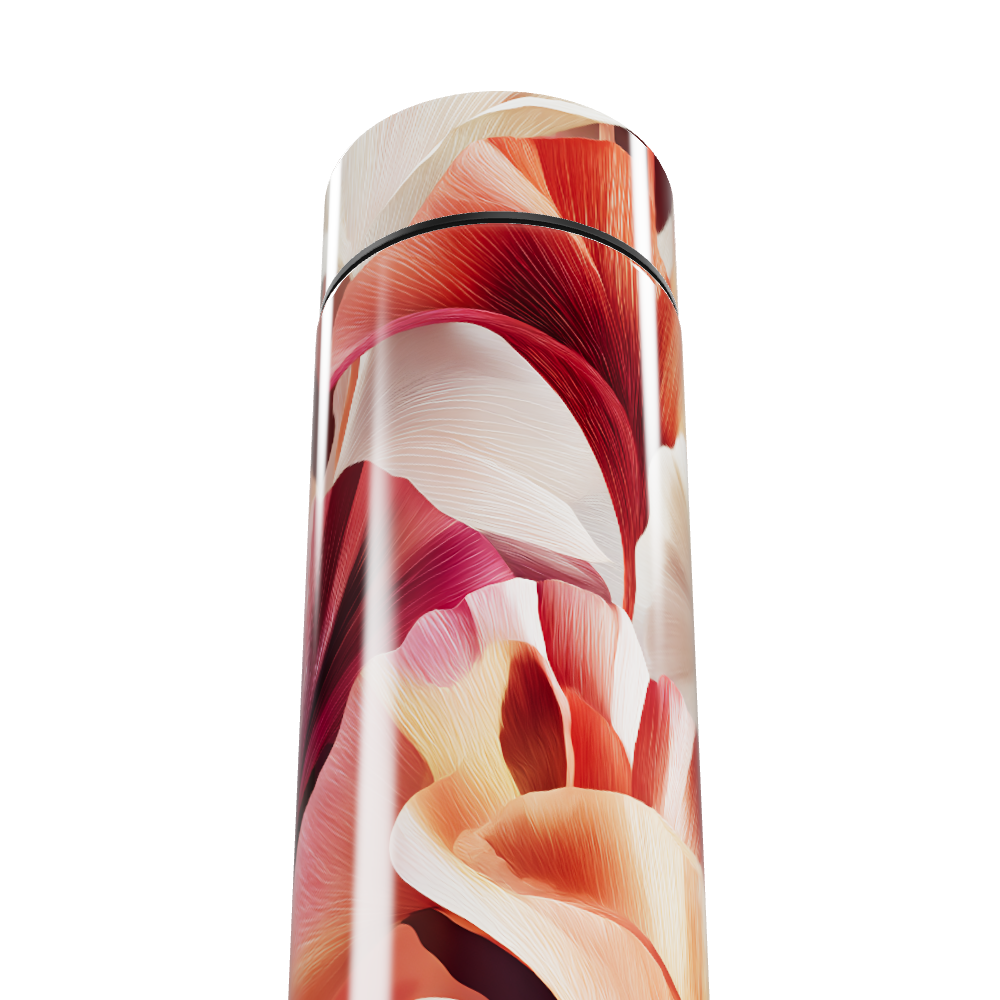 Garrafa Térmica Touch - Floral Colorida Display LED