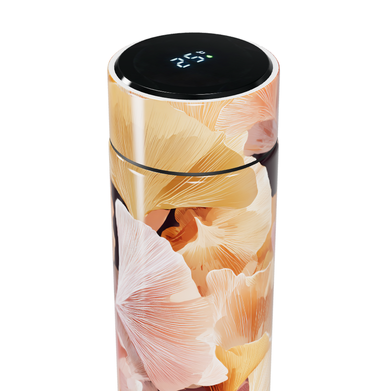 Garrafa Térmica Touch - Floral Digital LED