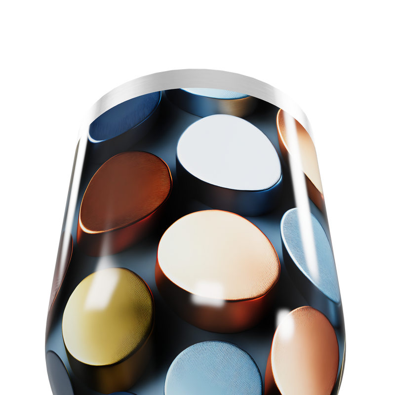 Copo Térmico Slim - Estampado Bolinhas Coloridas