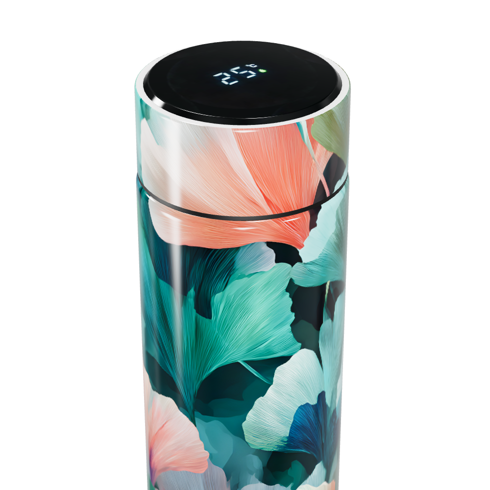 Garrafa Térmica Touch - Floral Colorida Inox