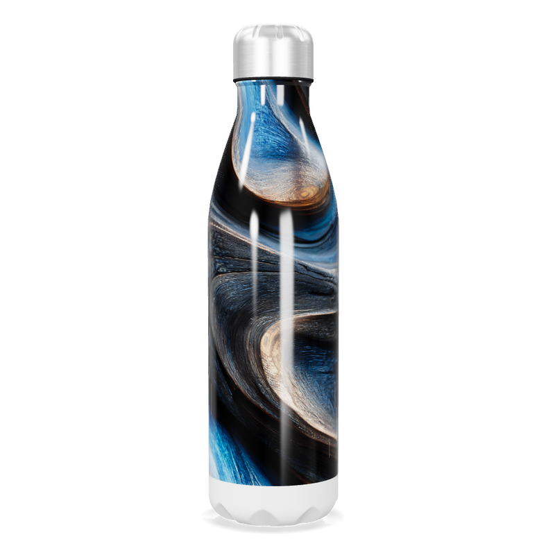 Garrafa Inox - Design Marmorizado Azul