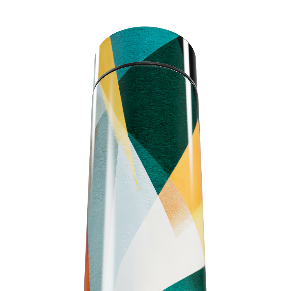 Garrafa Térmica Touch - Estampa Geométrica Colorida