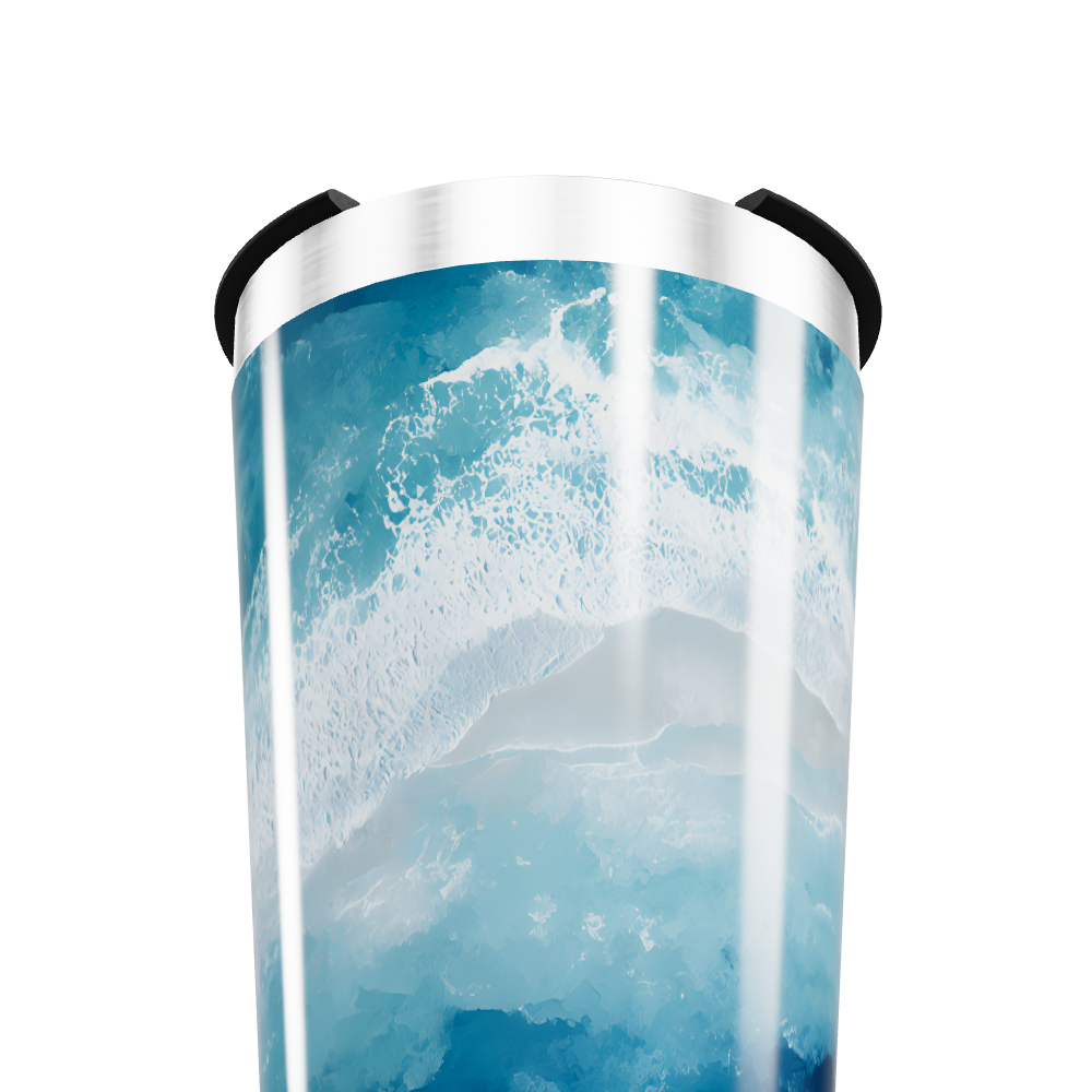 Copo Térmico - Estampa Oceano Azul