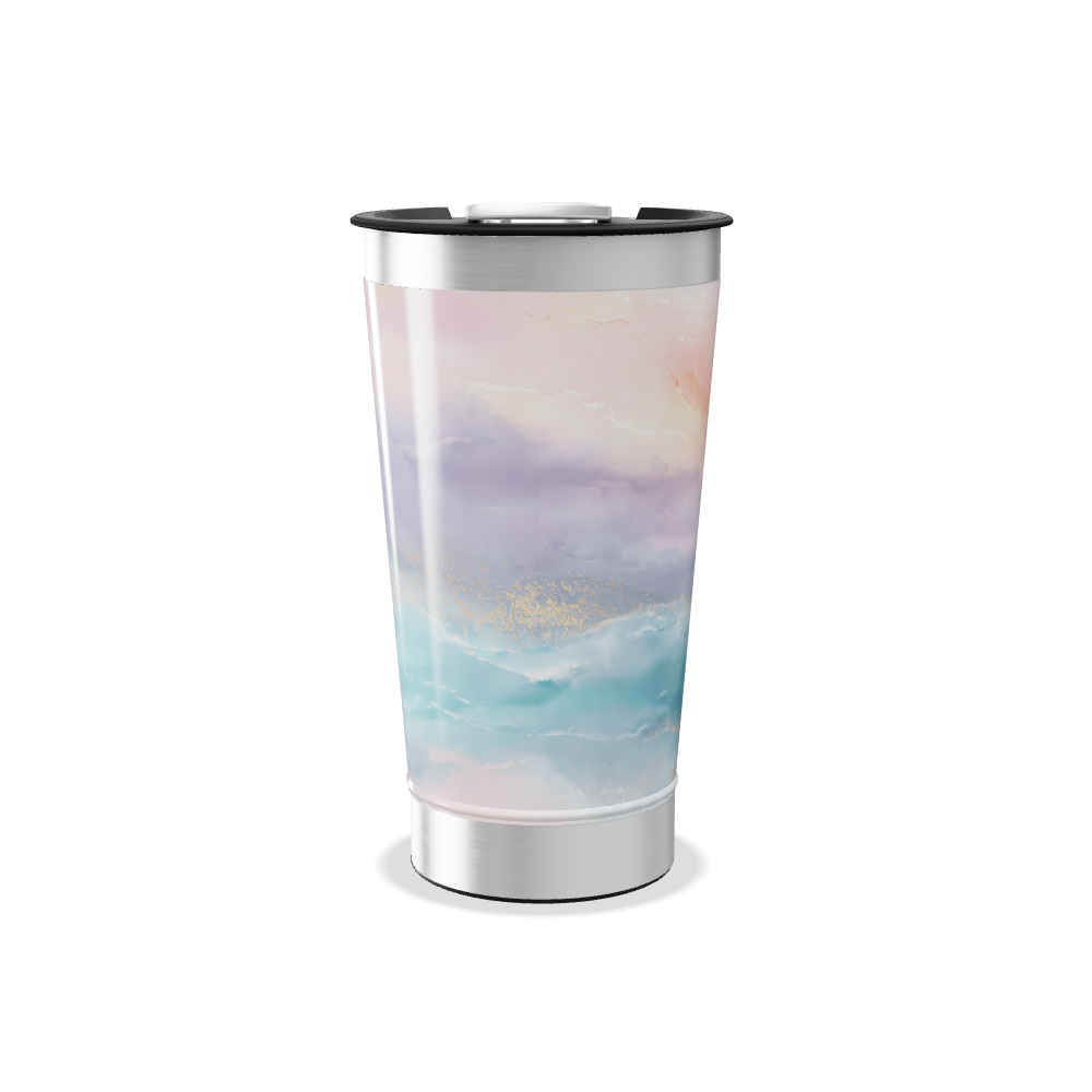 Copo Térmico - Estampa Pastel Aquarela