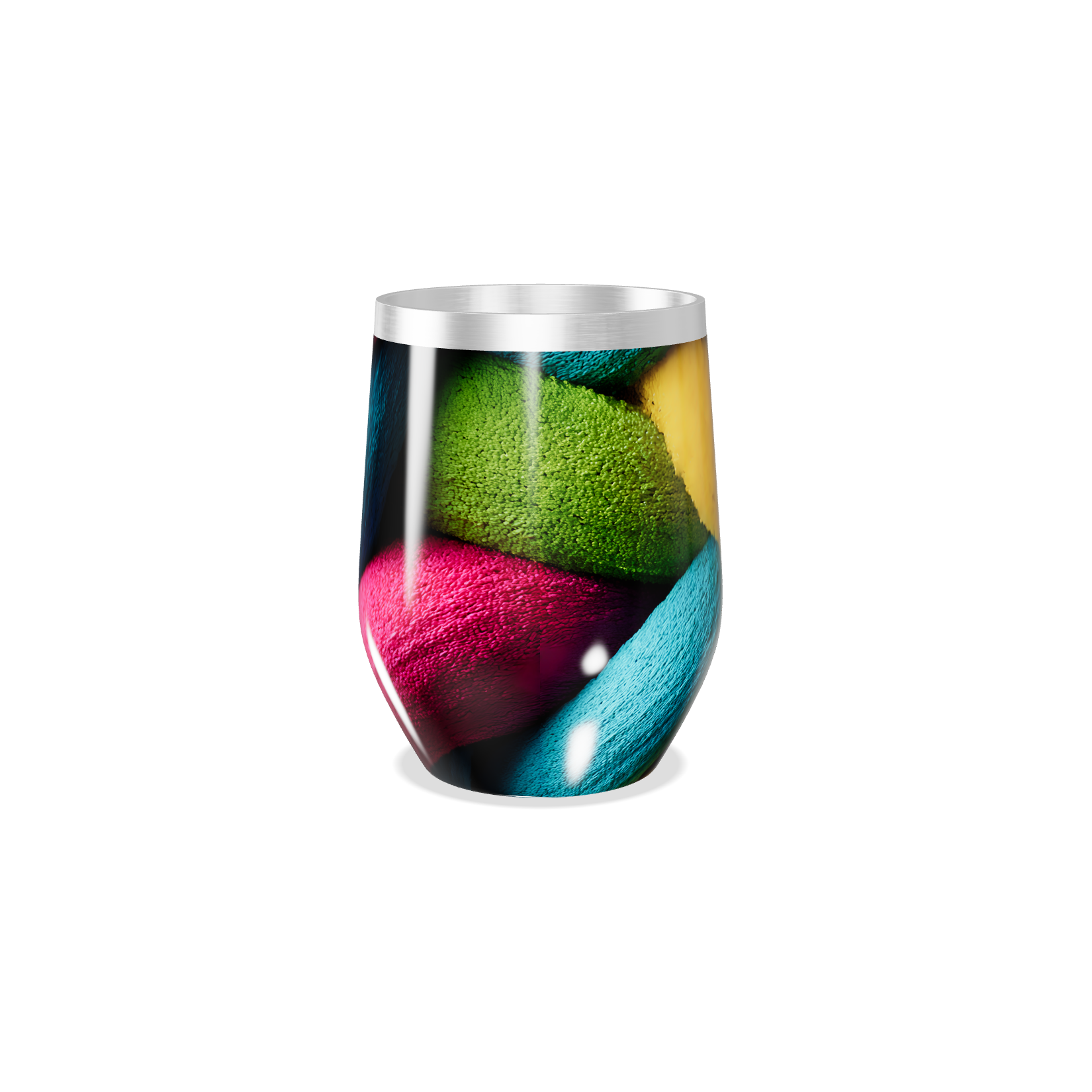 Copo Térmico Slim - Transparente com Cores Vivas